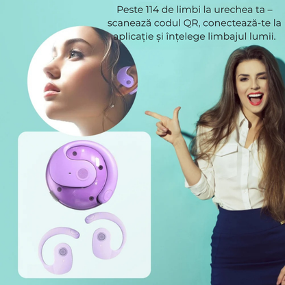 Traducere instantanee în 114 limbi – Căști inteligente EchoLink