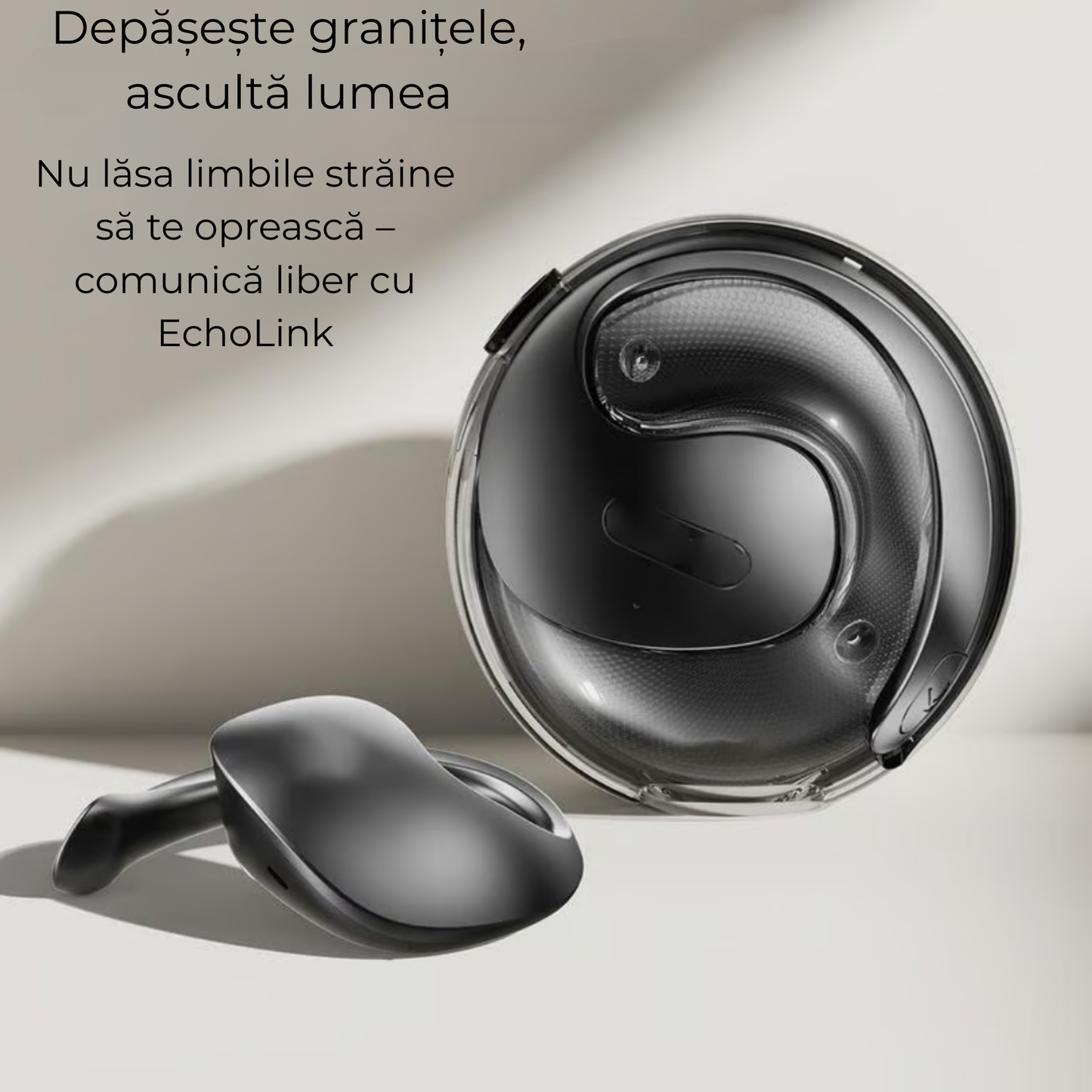 Traducere instantanee în 114 limbi – Căști inteligente EchoLink